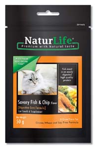 NaturLife Cat Snack Savory Fish and Chip