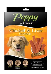 Peppy dog snack chicken liver