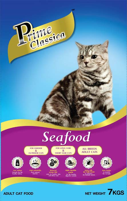 prime Classica dried cat food seafood