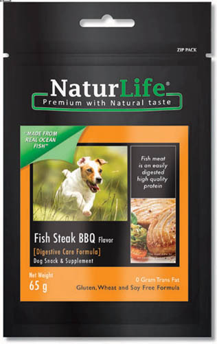 NaturLife Dog Snack Fish Steak BBQ