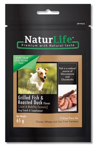 NaturLife dog snack grilled fish and roasted duck