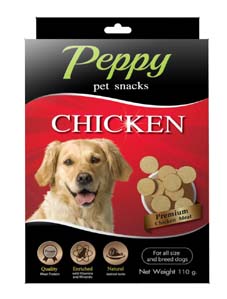 peppy pet snack dog snack chicken