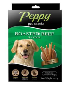 peppy pet snack dog snack roaster beef flavour