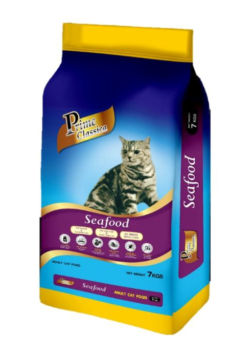 prime classica adult cat food seafood flavor